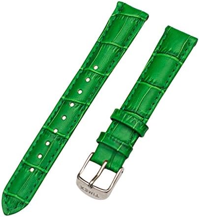 Timex Weekender Women's T7B939 - 16mm Green Croco Grain Leather Replacement Watch Strap