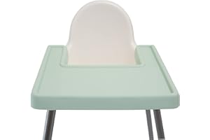 MOMMY'S LITTLE HELPER CO. Silicone Full Cover Placemat for IKEA Antilop High Chair, BPA Free, Dishwasher Safe, ezpz Baby Led Weaning Plate, Baby Finger Food