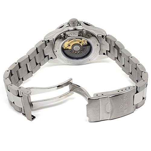 Invicta Men's Pro Diver Automatic Watch with Black Dial Analogue Display and Silver Stainless Steel Bracelet 9937OB