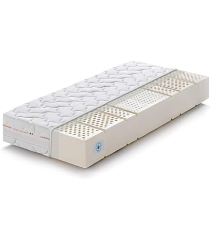 Sleep On Latex Verde Puro 100% Lattice Naturale – Medio Topper durezza, 2 Twin XL