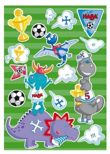 Preisvergleich Produktbild 4076 - HABA - Wandaufkleber Fußball-Dinos