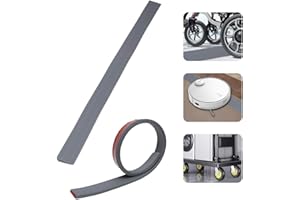 ‎UMLLPET Umllpet Türschwellenrampe, 100x5x1.6CM Übergangsprofil mit Kleberückseite, PVC-Schwellenrampe, Tragbare Selbstklebend Bordsteinrampe für Fahrrad, Saugroboter, Rollstuhl, Kinderwagen, Rollator, Scooter
