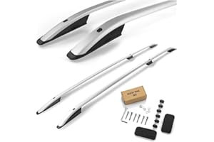 CHROMEMASTER Barras Portaequipajes, Rieles de Techo Compatible con Toyota Proace City L2 LARGO 2020+; Se Utilizan Para el Montaje de Portaequipajes de Techo, Cajas de Techo o Portabicicletas; Aluminio