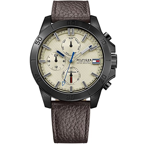 Tommy Hilfiger Herren-Armbanduhr Analog Quarz Leder 1791164