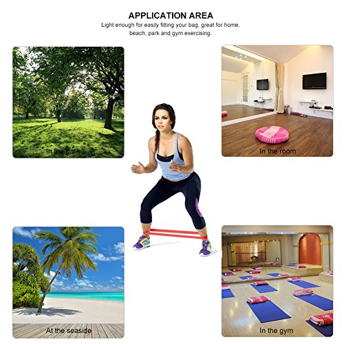 RUNACC Fitnessband Set Latex Gymnastikbänder Widerstandsbänder für Krafttraining, Bodybuilding, Powerlifting & Fitness - 7