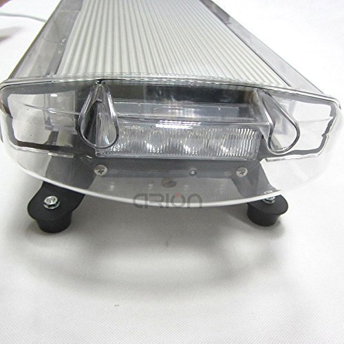 72W Super-bright Amber Emergency Hazard Warning LED Bar Magnetic Base Strobe Light