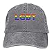 Produktbild Presock LGBT Colourful Cowboy Cap Unisex Adjustable Snapback Baseball Hat Gray