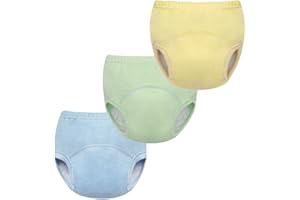 BINIDUCKLING Bragas de Aprendizaje Calzones de Entrenamiento para Bebé6 Capas de Tela Pack de 3 Unidades