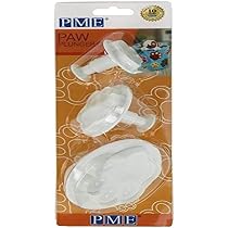 PME Pop-It Ausstechform Pfotenform – 2-teilig, Groß & Klein, Für Kekse & Deko Aus Zuckerpaste
