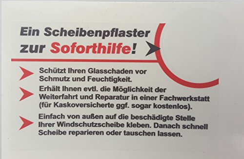 1 Stück Scheibenpflaster Auto Steinschlag Glasschaden Windschutzscheibe Schutz Pflaster
