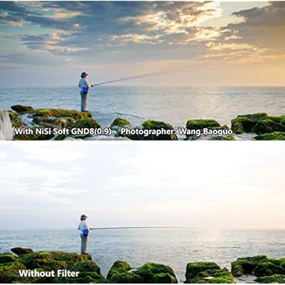 NiSi Glass 150X170mm Nano Multicoated Graduated IR Neutral Density 1 2 Soft Edge Filter  4-Stops 