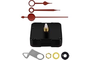 WinTaim Meccanismo dell'orologio silenzioso e lancette dell'orologio alla moda per un ambiente tranquillo | Scatena la tua creatività (lunghezza totale dell'asta 14,5 mm, lancette D)