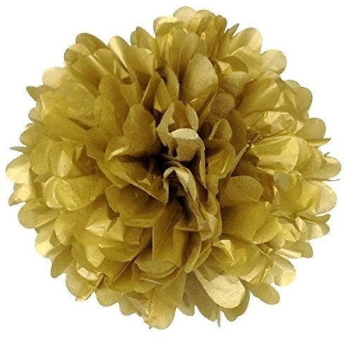 SUNBEAUTY 11er Set Gold Rosa Weiß Tissue Papier Honeycomb Wabenball Lampion Pom Poms Party Feier Geburtstag Hochzeit Dekoration - 7