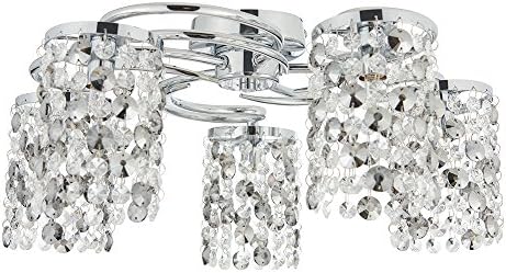 Rosemont 5 Light Semi-Flush Ceiling Light Polished Chrome