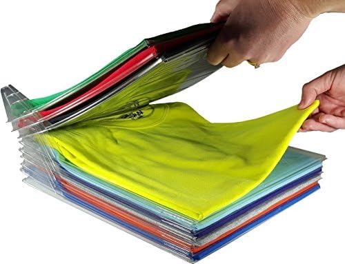 Closet Organizer SANCC Foldable Closet Organizers Shirt Folder Regular Size (10-Pack)