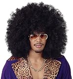 Producto de buena calidad. Gifts 4 All Occasions Limited SHATCHI-1139 Shatchi-Jumbo - Peluca de pelo grande afro, color negro