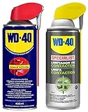 Pack Especial Limpiador de contactos que incluye una unidad del WD40 Doble Acción 400ml y una unidad del WD40 Specialist Limpiador de contactos 400ml.