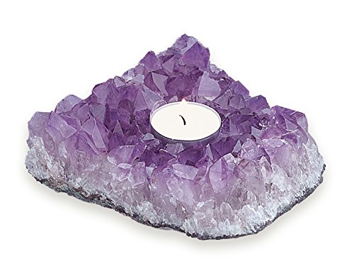 Amethyst Tea Light Candle Holder - Tea Light Included!