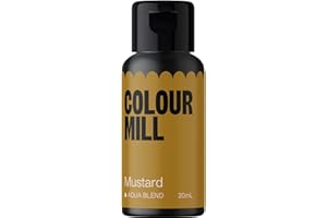 Colour Mill Aqua Blend Food Colouring Mustard: Colorant Alimentaire Liquide Base d'Eau - 20 ml