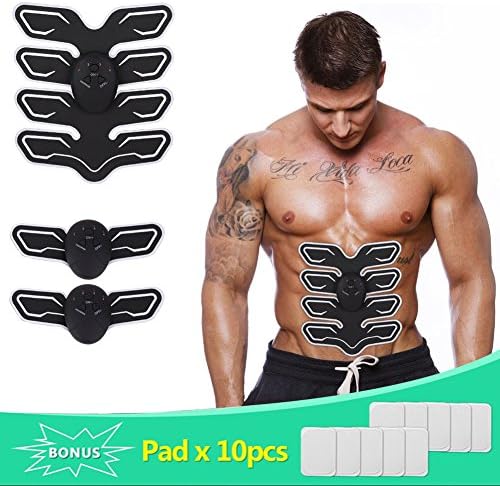 Yiitay ABS Stimulator Muscle Toner, [New Version 2018] Abdominal Toning Belt, EMS ABS Trainer Wireless Body Gym Workout Home Office Fitness Equipment For Abdomen/Arm/Leg Training Men Women