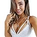 Produktbild Internet Damen Unterwäsche Frauen Lace Floral Bralette Bralet Bra (S, Weiß)