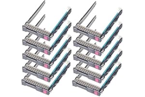 Heretom 2,5" 651687-001 Rev 4.010 HDD SFF Vassoio 651699-001 Tray Caddy per HP G9 Gen9 DL380p DL320e DL360p DL360e DL385 DL388 DL380 DL160 DL580 ML350e ML310e SL250s, con Chip e Viti