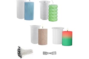 TAECHALINGO Molde para Velas de Silicona,Moldes Velas de Navidad para Hacer Velas,Molde Velas 3d,Moldes de Silicona para Hacer Velas,para Velas Decoración de Hogar para Hacer Velas(Kerzenform 4)