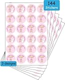 144 Potty Training Stickers for Girls