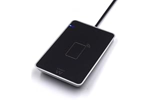 Ewent EW1053 Lettore RFID e NFC per Carta d'identità Elettronica CIE 3.0 per accedere a ANPR, INPS, INAIL, Agenzia Entrate e siti della P.A. - Colore Nero