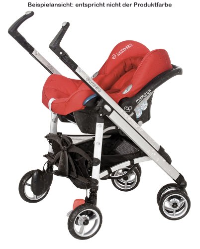 Imagen 8 de Maxi-Cosi 12343397 Loola - Silla de paseo con cesta de la compra, capota, protector para la lluvia, barra de seguridad, pinza para sombrilla y adaptador para el capazo, color negro