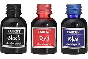 ZTEXKEE Fountain Pen Bottled Ink, 30ml Calligraphy Ink Bottle Drawing Writing Art Painting Graffiti Ink Fountain Dip Pen Ink Feather Pen Ink for School Offices Supplies