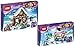 Produktbild LEGO Friends 41323 - Chalet im Wintersportort + LEGO Friends 41319 - Kakaowagen am Wintersportort
