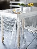 Acabado a través Calitex Agnos mantel PVC transparente mesa redonda 140 cm