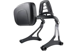 GYMARK Motorrad Multifunktions Sissy bar für Fahrer und Beifahrer verstellbare Rückenlehne für Indian Chief Bobber Dark Horse Chieftain Classic 2014-2022 mit klappbarem Motorrad Gepäckträger (Schwarz)