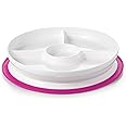 OXO Tot Stick & Stay Suction Divided Plate, Pink