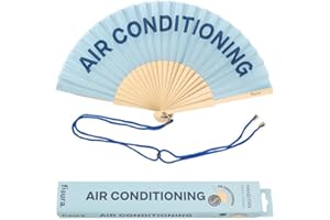 Fisura – Oryginalny wachlarz dekoracyjny z zabawnym przesłaniem, nowoczesny design, drewno i tkanina, idealny na prezent, do użytku osobistego lub jako ozdoba, 42,5 x 23 cm