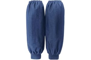 TSANGBABY 2 paia di maniche in denim resistente per braccio copre ispessimento Oversleeves protezione maniche elastiche per il lavoratore