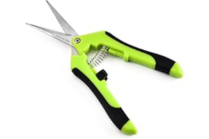 Umisu Sécateur de Jardin à Main, Ciseaux de Jardinage Inoxydable pour Plantes et Fleurs, Sécateur à Fleurs Lame Droite pour Bonsaï Ciseaux pour Fleuriste