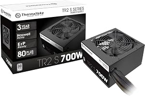 Thermaltake TR2 S 700W | PC-ATX-Netzteil | 80-Plus | leiser 120 Lüfter | EU zertifiziert | schwarz