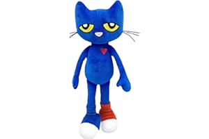 BUKISA Peluche Pete Cat, Juguetes para Gatos De Peluche De 11,8 Pulgadas, Peluche De Gato con Dibujos Animados, Lindo Muñeco De Peluche Pete Cat, Decoración del Hogar, Regalo De Felpa