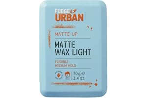 Fudge Urban Matte Wax Light, Flexible Hold All Day Styling, Non-Sticky and Invisible Texture, Hair Wax for Men, 70 g
