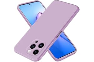 EASSGU Custodia per Smartphone, Compatible with iPhone 15 Pro Max (6.7" Inches), Cover Morbida in Silicone TPU - Erba Viola