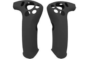 HMHAMA Copertura per controller VR compatibile per PS VR2, protezione controller in silicone, resistente alle cadute e allo slittamento (nero, 1 paio)