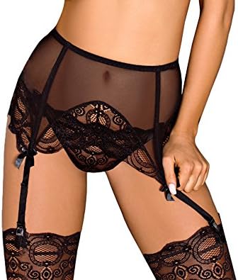 Axami Beautiful Black Garter Belt V-5632 Jade by