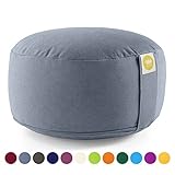 GUT KOMBINIERBAR - Das runde Bodensitzkissen lässt sich optimal mit einer Zabuton Meditationsmatte kombinieren. Mit Matte und Kissen hat man somit eine noch bessere Unterstützung während der Meditation.
