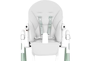 GENERICO Fodera per Sedia da Pranzo per Bambini, Cuscino per Seggiolone, Rivestimento in Pelle PU per Sedia da Pranzo per Bambini, Copri Seggiolone Pappa, Morbida Copertura Multifunzionale con Imbottitura