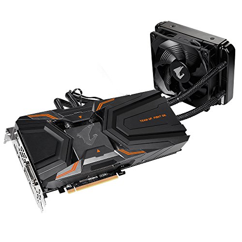 Gigabyte GV-N108TAORUSX W-11GD Nvidia AORUS GeForce GTX 1080 Ti Waterforce Xtreme Edition 11G PCI Express Graphics Card - Black