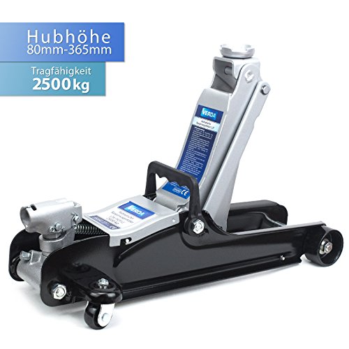 Wagenheber 2,5 T Rangierwagenheber Tief Hubhöhe 80mm-365mm VERDA SN3252 - 3
