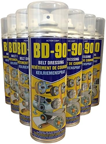 (Pack of 5) Action Can BD-90 500ml Drive Belt Dressing Restores Grip Stops Slipping Stops Squeal