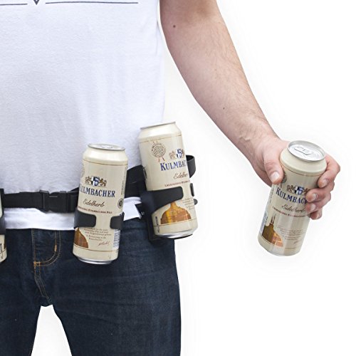 Biergürtel mit 6-fach Dosenbier Halterung Party Beer Belt - 2